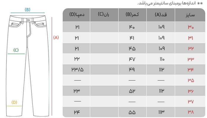 شلوار جکو جونز DAD FIT مدل P-128